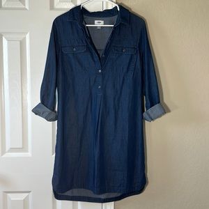 ⭐️Old Navy Long Sleeve Button Down Jean Dress
